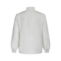 1960s Floral Embroidered Silk Blend Blouse