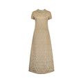 ARCHIVE - 1960s Troubadour Gold Embossed Lame Maxi Dress