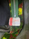 1960s Velvet and Green Satin Rose Print Dress