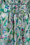 ARCHIVE - 1970s Colourful Floral and Silver Lame Shirtwaister Dress