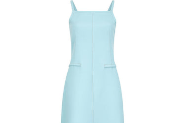 1971 Documented Courreges Turquoise Maxi Dress
