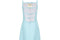 1970s Documented Courreges Turquoise Maxi Dress