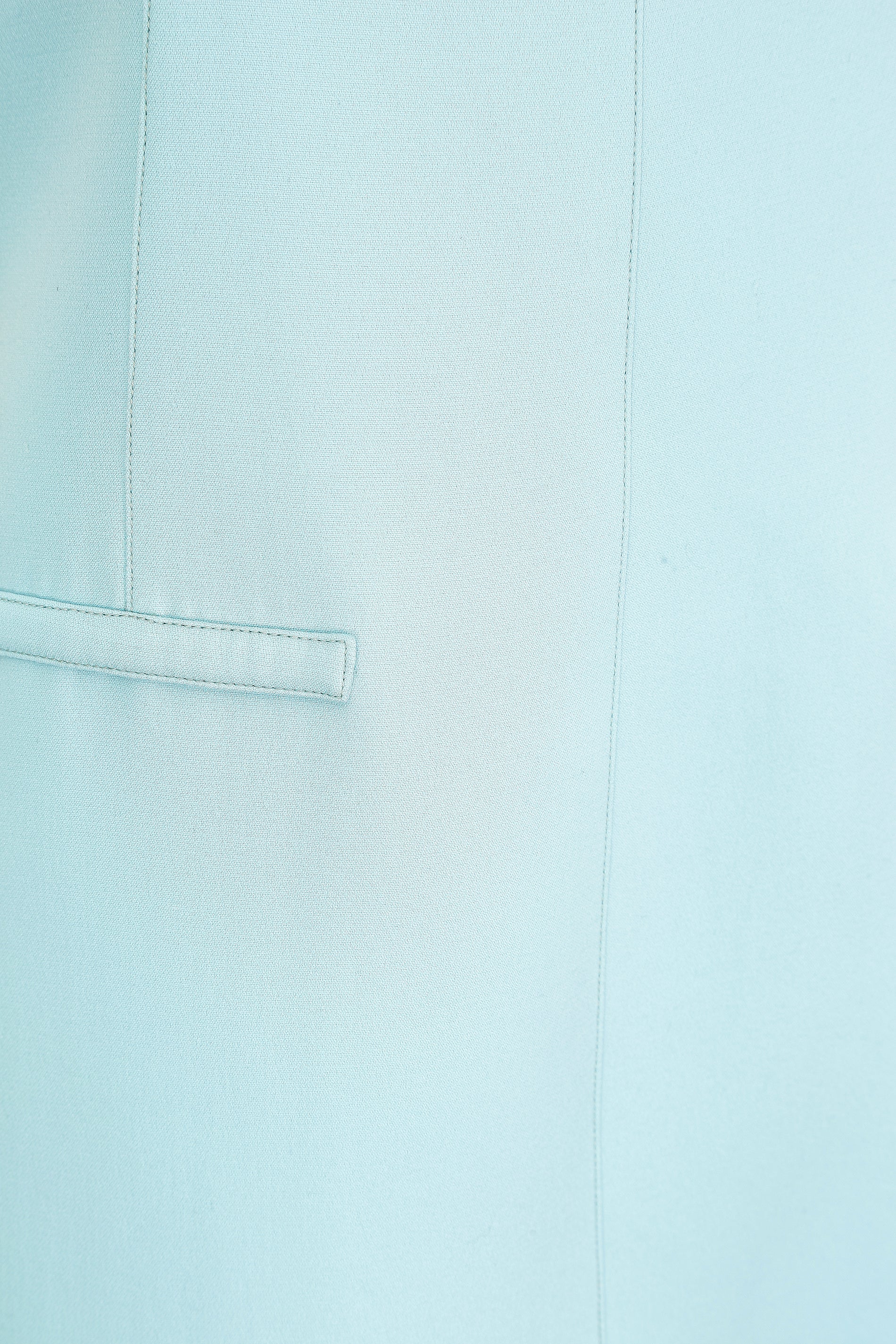 1971 Documented Courreges Turquoise Maxi Dress