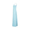 1970s Documented Courreges Turquoise Maxi Dress
