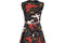 1970s French Linen Floral Dress with Key Hole Detail