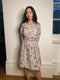 1970s Floral Print Cheesecloth Dress