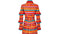 1970s Floral Striped Shirtwaister Maxi Dress