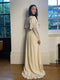 1970s Gina Fratini Cream Silk and Lace Wedding Dress