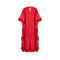 1970s Guy Laroche Couture Coral Red Feather Dress