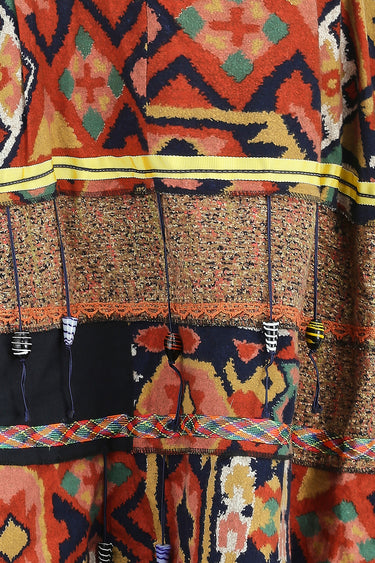 ARCHIVE - 1970s Janet Moira Colourful Pattern Print Skirt Suit