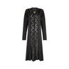 1970s Janice Wainwright Jersey and Burnout Velvet Flapper Dress