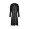 1970s Janice Wainwright Jersey and Burnout Velvet Flapper Dress