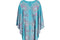 1970s John Neville Turquoise Paisley Print Maxi Dress