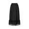 1970s Karl Lagerfield for Chloe Black Victoriana Silk Lace Skirt