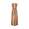 1970s Kaye Walton Sequin Belted Maxi Dress