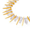 1990s Kenneth Jay Lane Gold and Crystal Statement Necklace