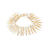 1990s Kenneth Jay Lane Gold and Crystal Statement Necklace