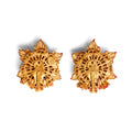 1990s Stanley Hagler Faux Coral Earring and Necklace Set