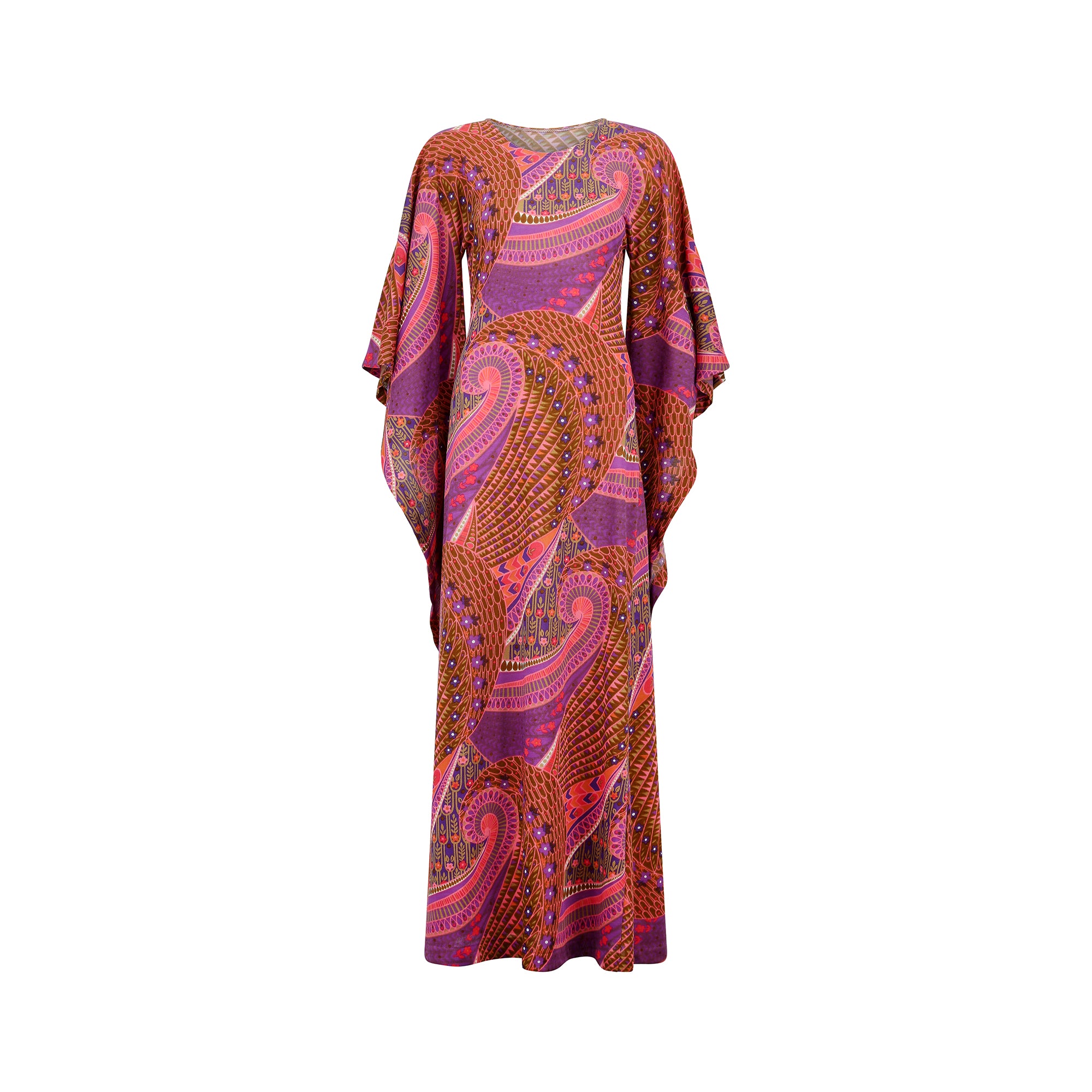 ARCHIVE - 1970s Psychedlic Angel Sleeve Dress