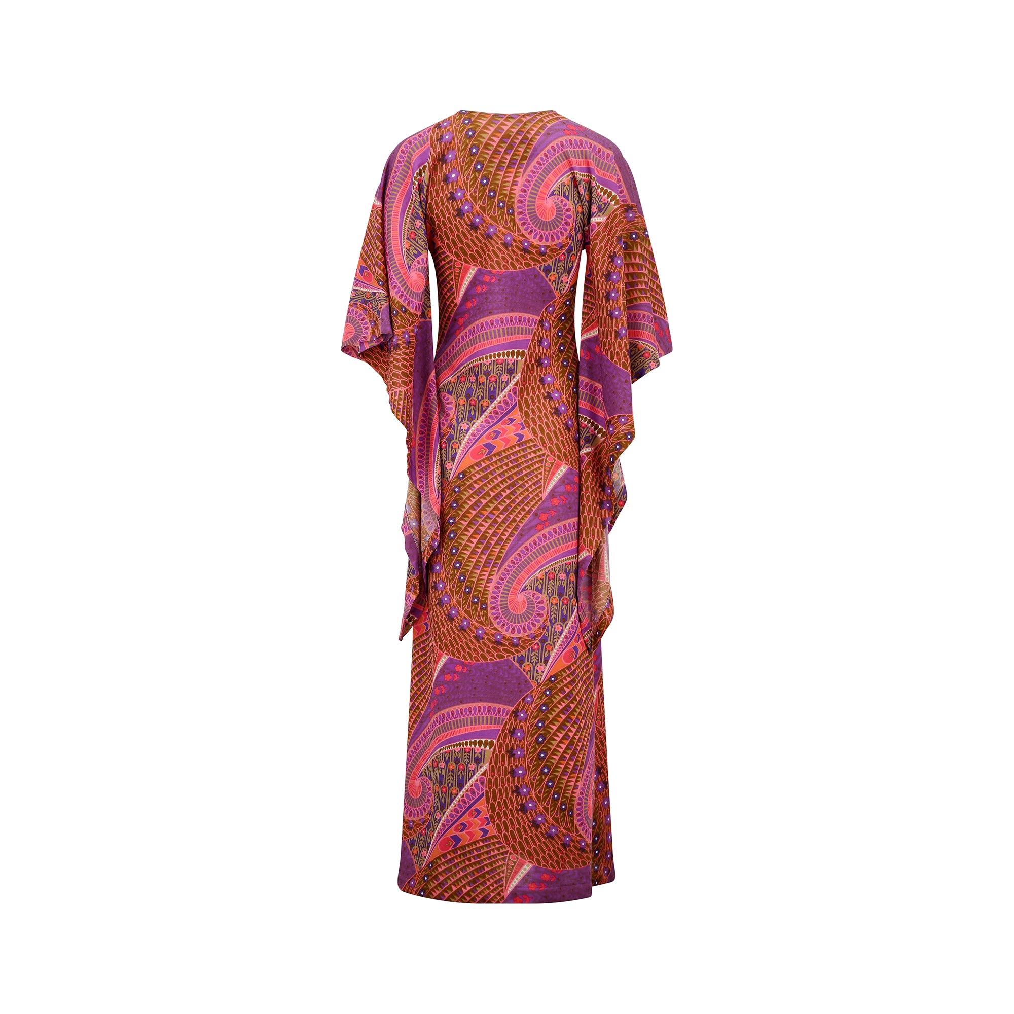 ARCHIVE - 1970s Psychedlic Angel Sleeve Dress