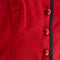 ARCHIVE - 1970s Yves Saint Laurent Red Faille Corset Top