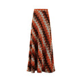 ARCHIVE - 1970s Reldan Textured Wool Orange Tone Skirt