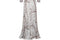1970s Robert Janan Grey Novelty Print Maxi Dress