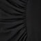 1990s Y de G Black Wool Ruched Jersey Dress