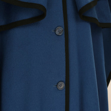 ARCHIVE - 1976 Ballets Russes Yves Saint Laurent Peacock Blue Cape