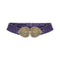 ARCHIVE: 1970s Yves Saint Laurent Purple Belt with Gold Clasp