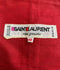 ARCHIVE - 1970s Yves Saint Laurent Red Faille Corset Top