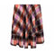 1970s A-line Plaid Pattern Metallic Weave Skirt
