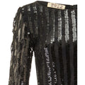1970s Andre Laug Demi Couture Black Sequin Vintage Dress