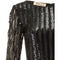 1970s Andre Laug Demi Couture Black Sequin Vintage Dress