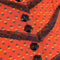 1970s Ann Reeves Boutique Orange Cotton Prairie Maxi Dress