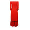 1970s Ann Reeves Boutique Orange Cotton Prairie Maxi Dress