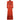1970s Ann Reeves Boutique Orange Cotton Prairie Maxi Dress