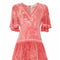1970’s Averardo Bessi Pink Silk Jersey and Chiffon Maxi Dress