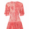1970’s Averardo Bessi Pink Silk Jersey and Chiffon Maxi Dress