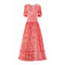 1970’s Averardo Bessi Pink Silk Jersey and Chiffon Maxi Dress