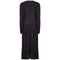 1970s Black Jersey Long Sleeve Maxi Dress