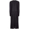 1970s Black Jersey Long Sleeve Maxi Dress