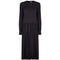 1970s Black Jersey Long Sleeve Maxi Dress