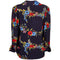 1970s Celia Birtwell Poppies Print Ossie Clark Mainline Rayon Blouse