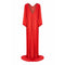 1970s Christian Dior Red Silk Chiffon Gown With Bow Detail