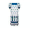 1970s Cotton Turquoise Paisley Print Maxi Dress