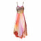 1970s Fairytale Pastel Chiffon & Beaded Cocktail Dress