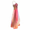 1970s Fairytale Pastel Chiffon & Beaded Cocktail Dress
