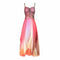 1970s Fairytale Pastel Chiffon & Beaded Cocktail Dress