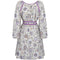 1970s Floral Print Cheesecloth Dress